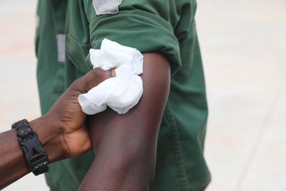 U.S and Côte d'Ivoire special forces conduct TCCC training