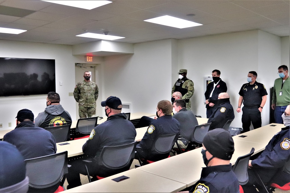 Fort McCoy Garrison leaders thank Directorate of Emergency Services team