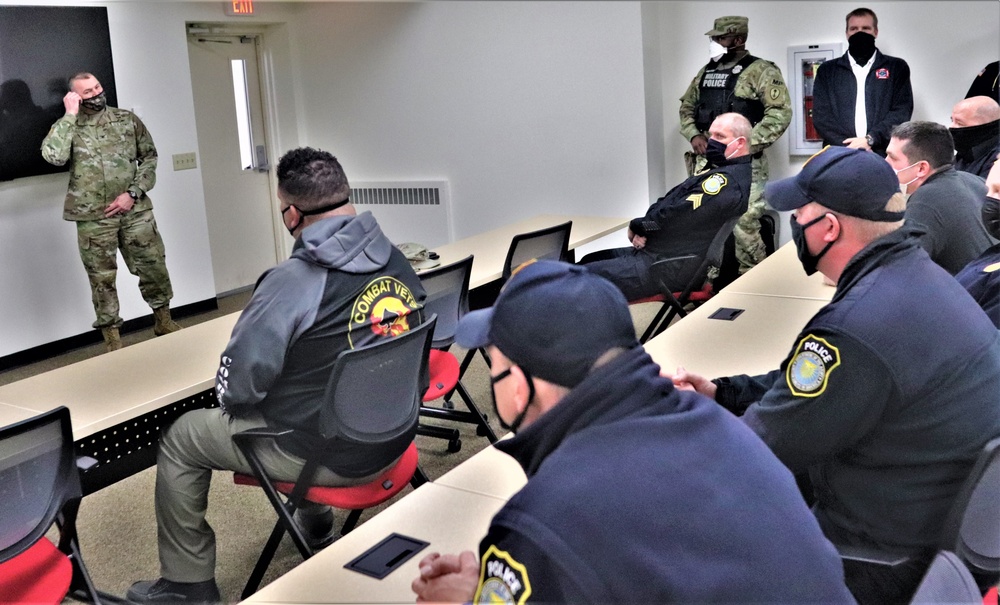 Fort McCoy Garrison leaders thank Directorate of Emergency Services team