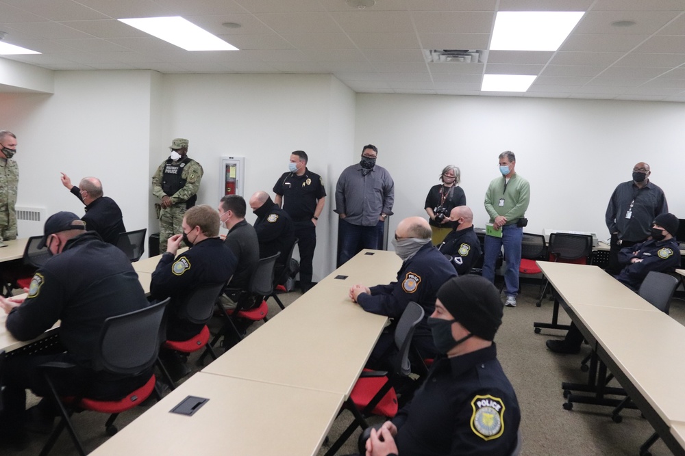 Fort McCoy Garrison leaders thank Directorate of Emergency Services team