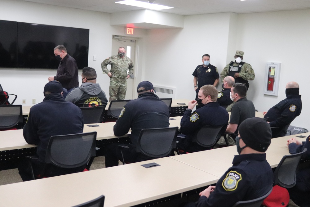 Fort McCoy Garrison leaders thank Directorate of Emergency Services team