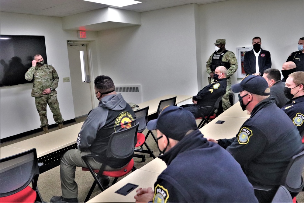 Fort McCoy Garrison leaders thank Directorate of Emergency Services team