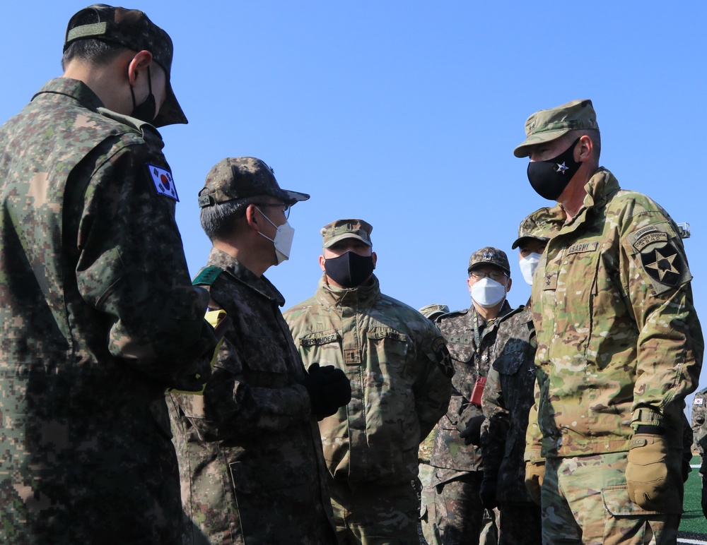 2ID Hosts Korean Military Academy Cadets to Train for Sandhurst Military Skill Competition