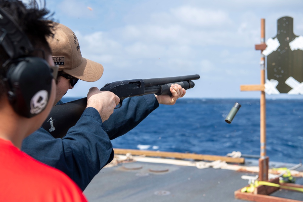 USS Dewey Shotgun Qualification Course