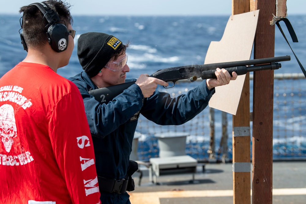 USS Dewey Shotgun Qualification Course