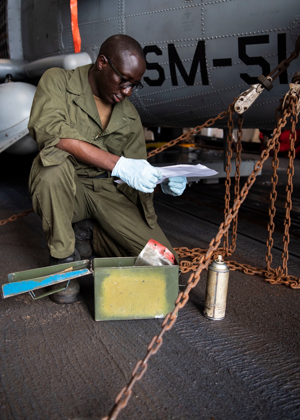 HSM-51 Conducts Maintenance Aboard USS Dewey