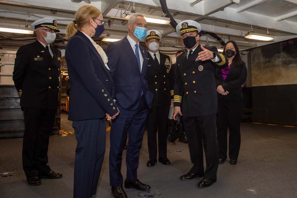 USS Ronald Reagan (CVN 76) Ambassador Emanuel Visit