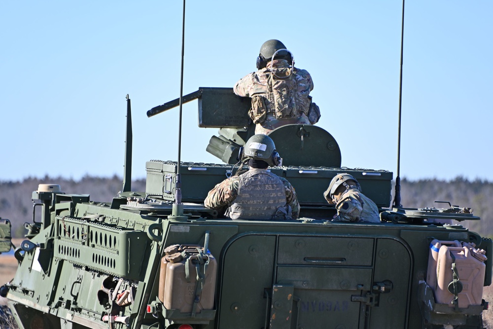 Fort Dix – 1st Battalion /111TH Infantry Regiment Crew Gunnery STRYKER