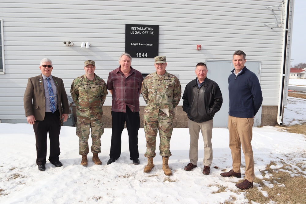 Fort McCoy Garrison leaders thank Installation Legal Office team for OAW support