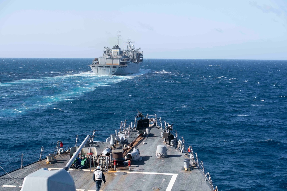 Ship approaches for replenishment-at-sea