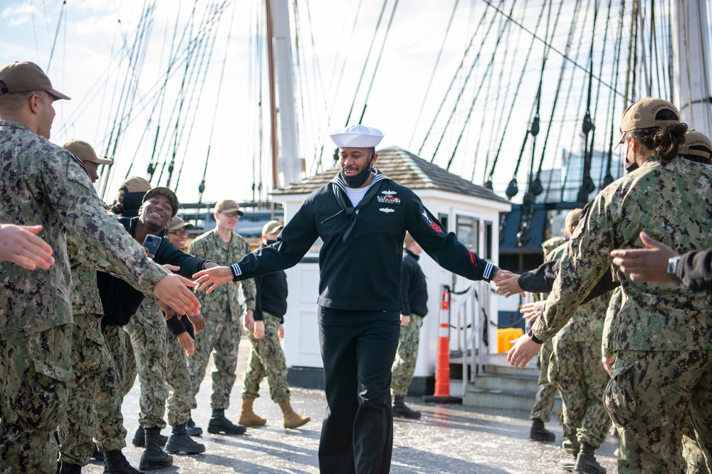 RS1 Johnson Departs USS Constitution