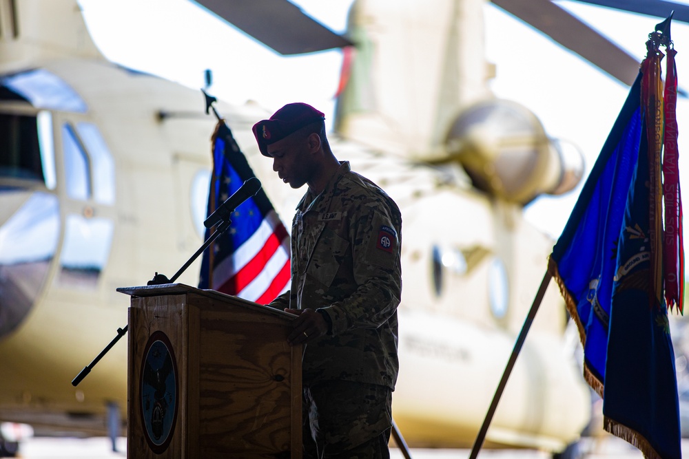 82nd General Support Aviation Battalion Change of Command