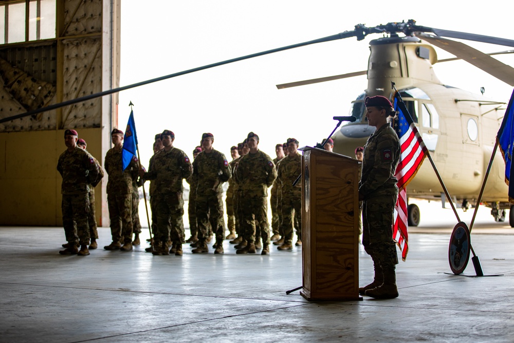 82nd General Support Aviation Battalion Change of Command