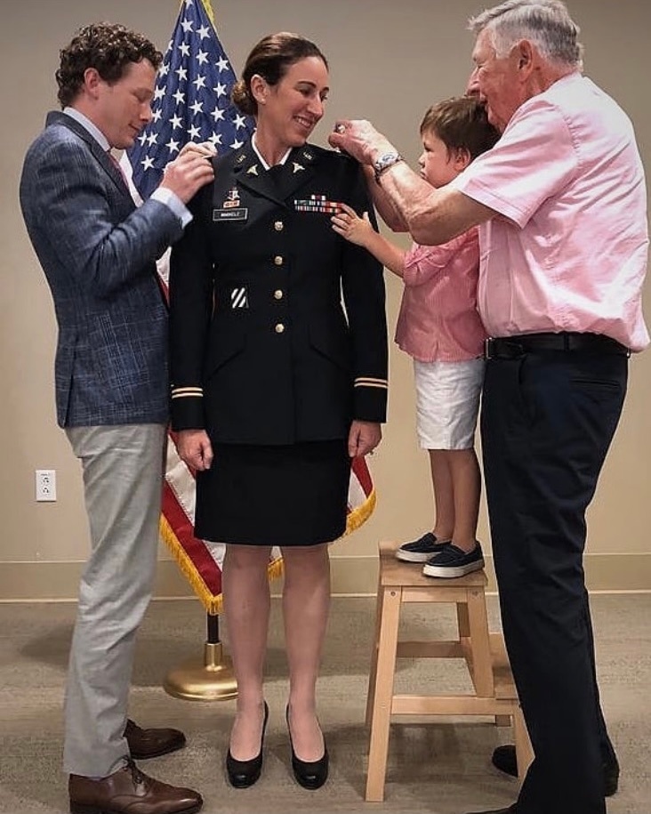Army Lt. Col. Elizabeth Markelz is the recipient of the 2022 AMSUS Physician Award