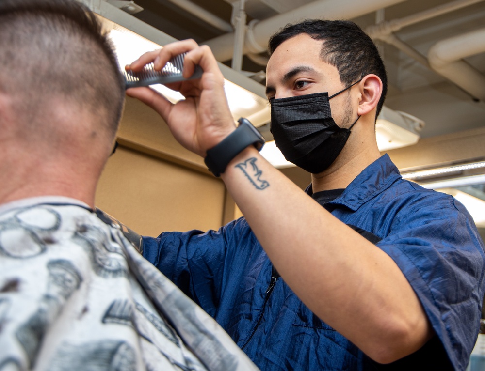 The Harry S. Truman Carrier Strike Group is on a scheduled deployment in the U.S. Sixth Fleet area of operations in support of naval operations to maintain maritime stability and security.