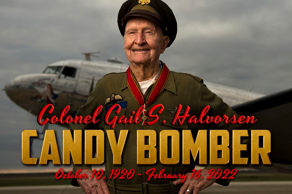 Col. (Ret.) Gail Halvorsen &quot;Candy Bomber&quot; - memorial graphic