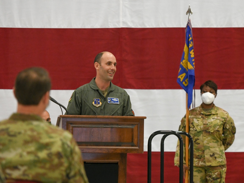 Lt. Col. Michael T. McFarland assumes command of 201st Airlift Squadron