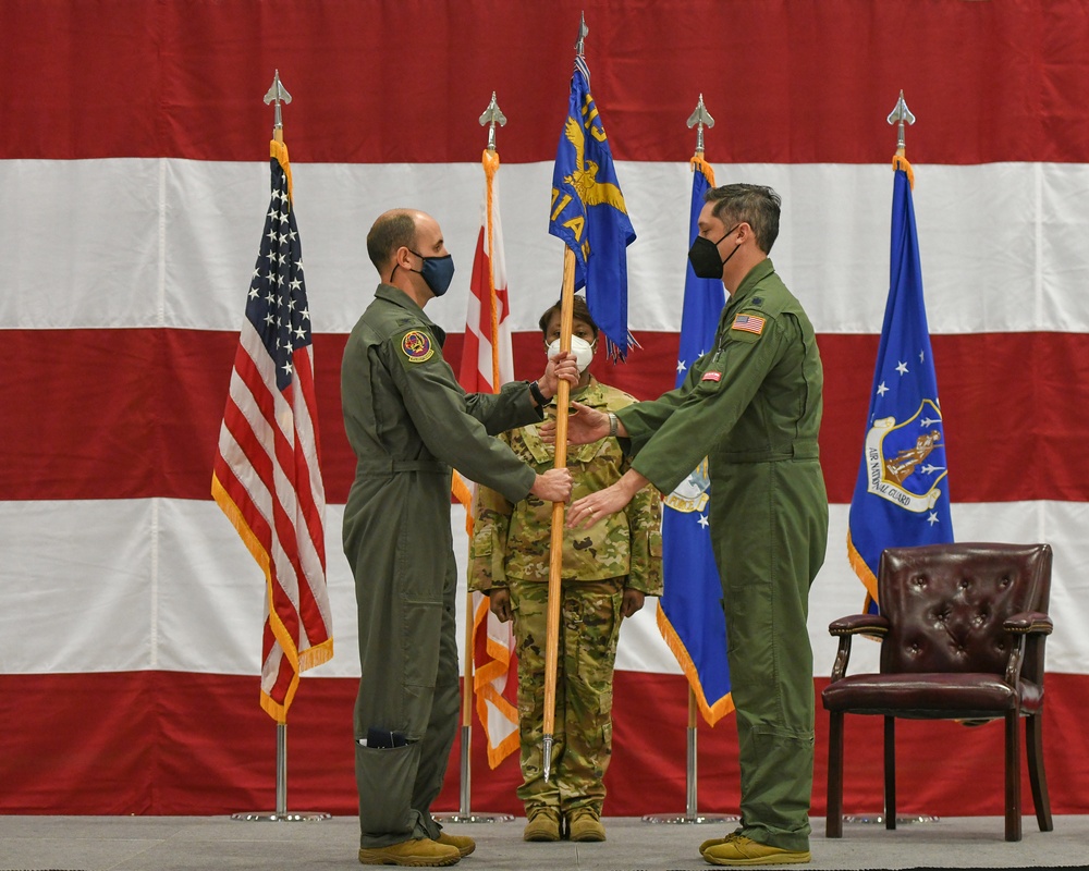 Lt. Col. Michael T. McFarland assumes command of 201st Airlift Squadron