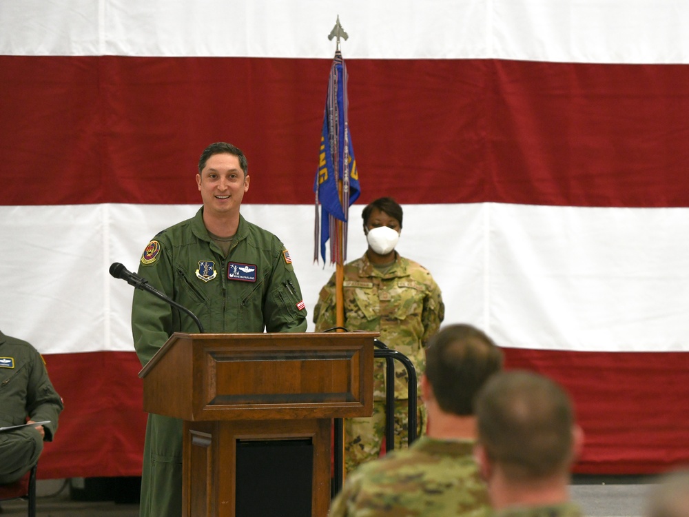 Lt. Col. Michael T. McFarland assumes command of 201st Airlift Squadron