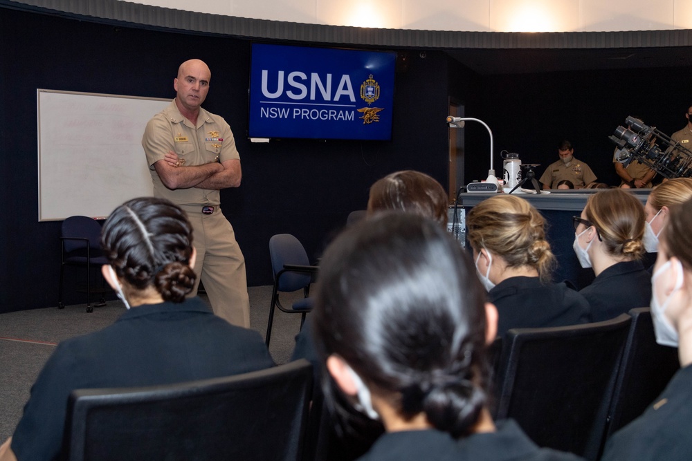 Naval Special Warfare Commander Visits the U.S. Naval Academy