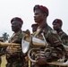 Band members take part in Liberian Armed Forces day