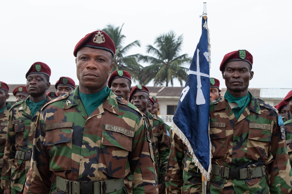 Infantry at Liberian Armed Forces Day