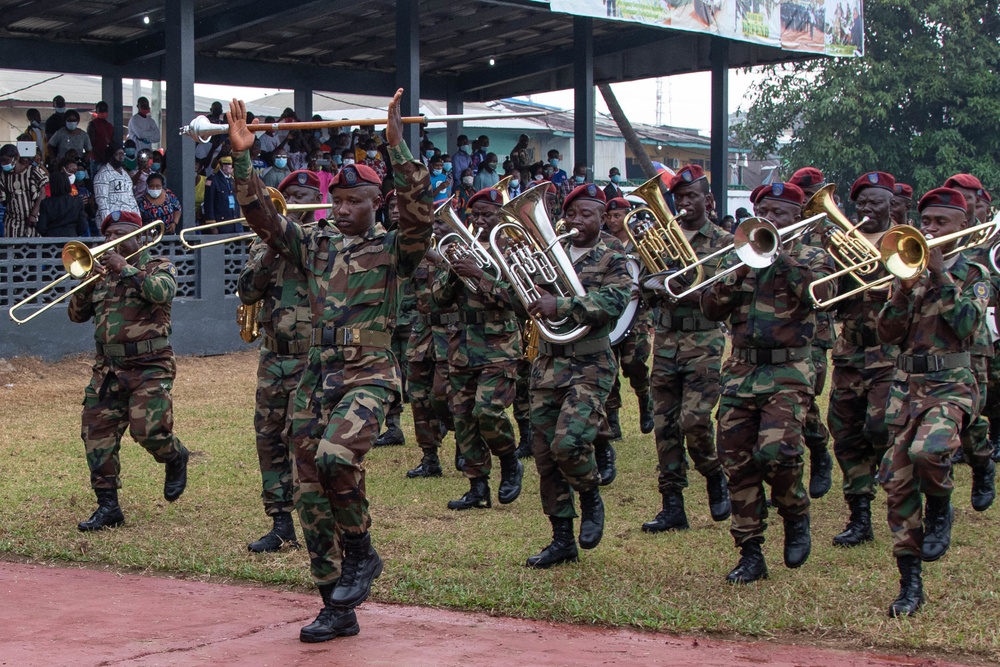 Band celebrates Liberian Armed Forces Day