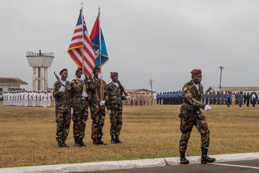 Color Guard at Liberian Armed Forces Day