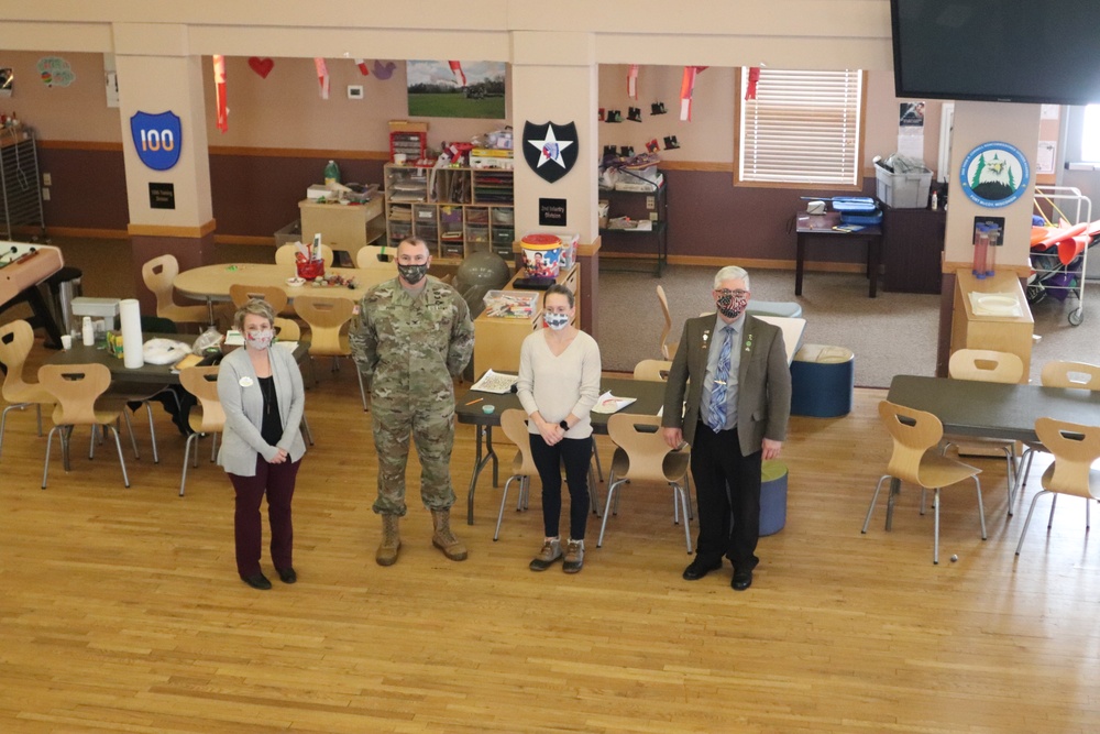 Fort McCoy Garrison leaders thank Child, Youth Services team for OAW support