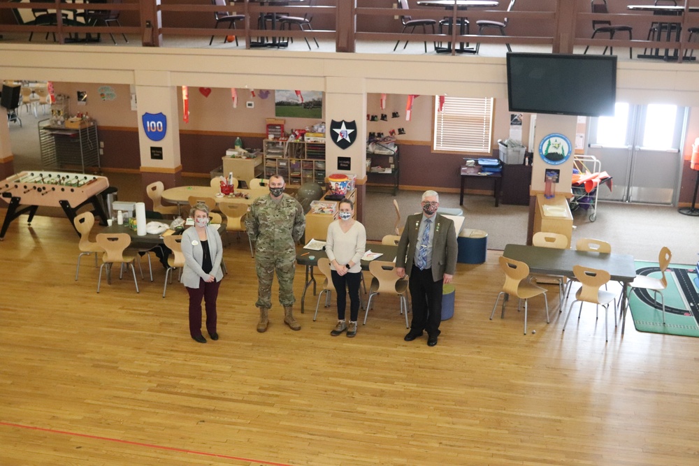 Fort McCoy Garrison leaders thank Child, Youth Services team for OAW support