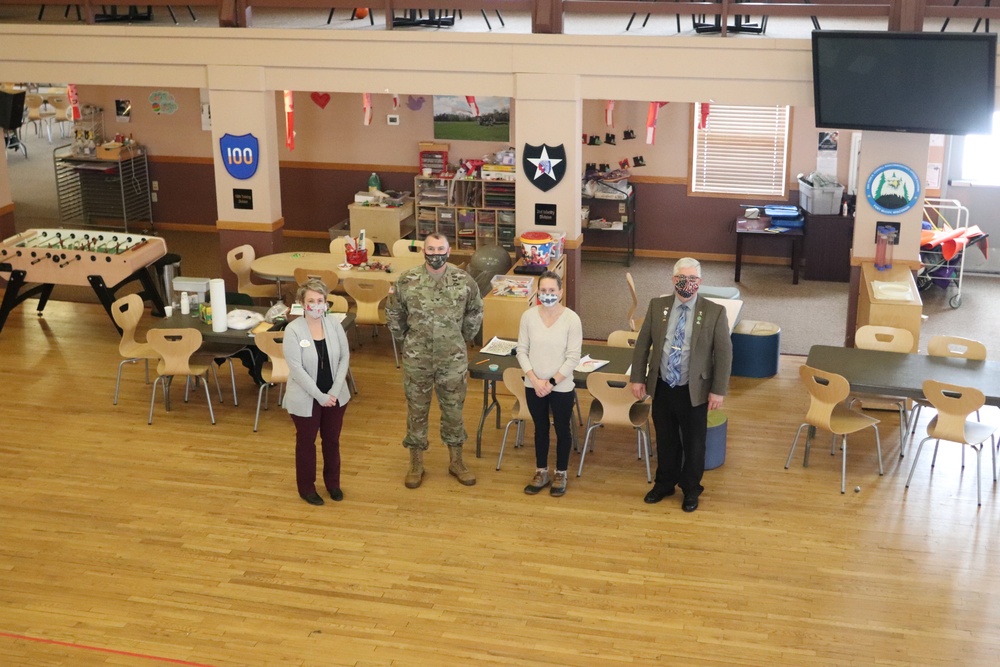 Fort McCoy Garrison leaders thank Child, Youth Services team for OAW support