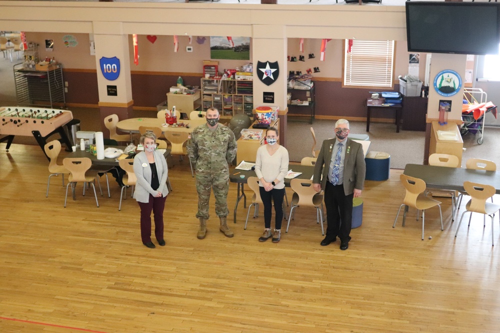 Fort McCoy Garrison leaders thank Child, Youth Services team for OAW support