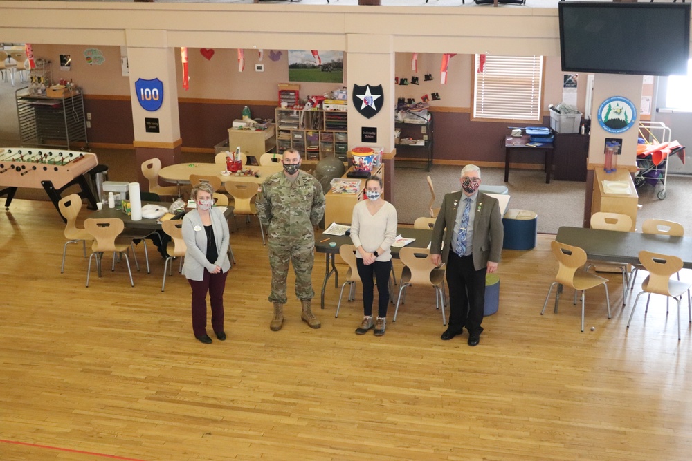 Fort McCoy Garrison leaders thank Child, Youth Services team for OAW support
