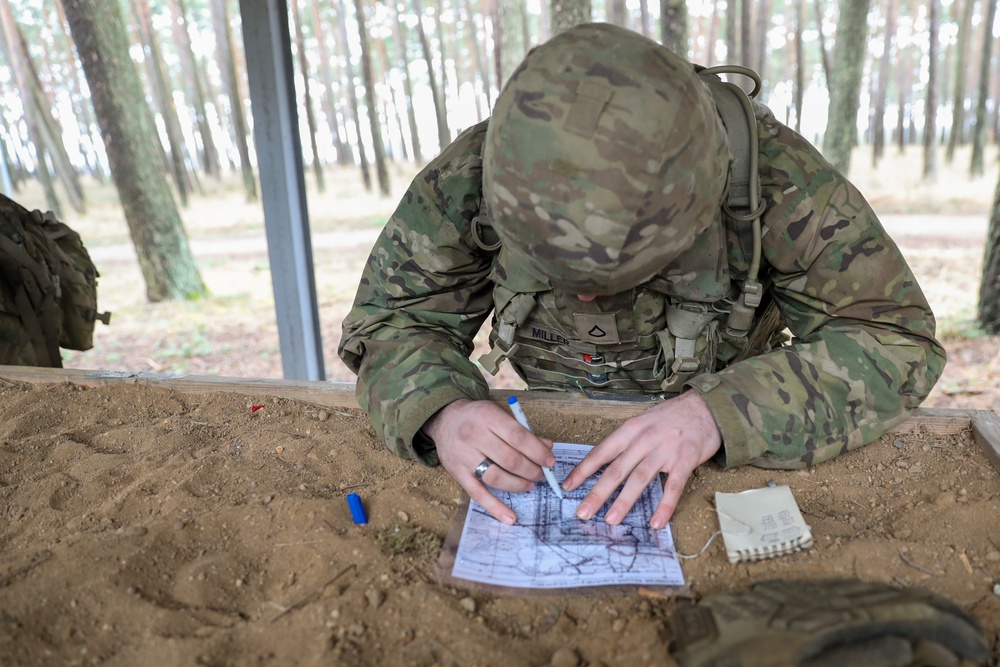 A Co. Conducts Land Navigation in Preparation for Expert Soldier Badge