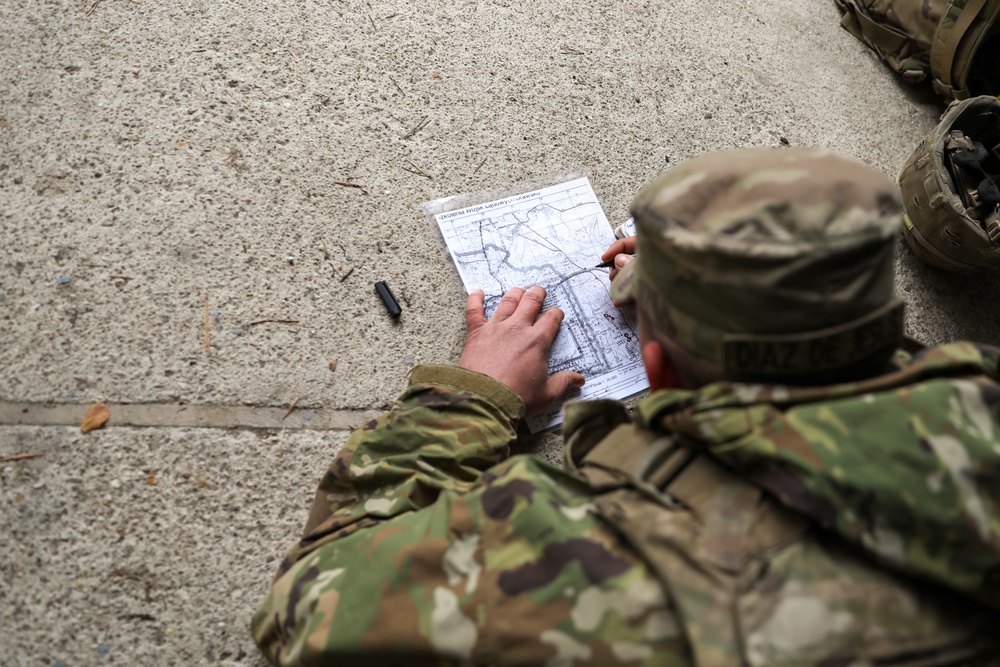 A Co. Conducts Land Navigation in Preparation for Expert Soldier Badge