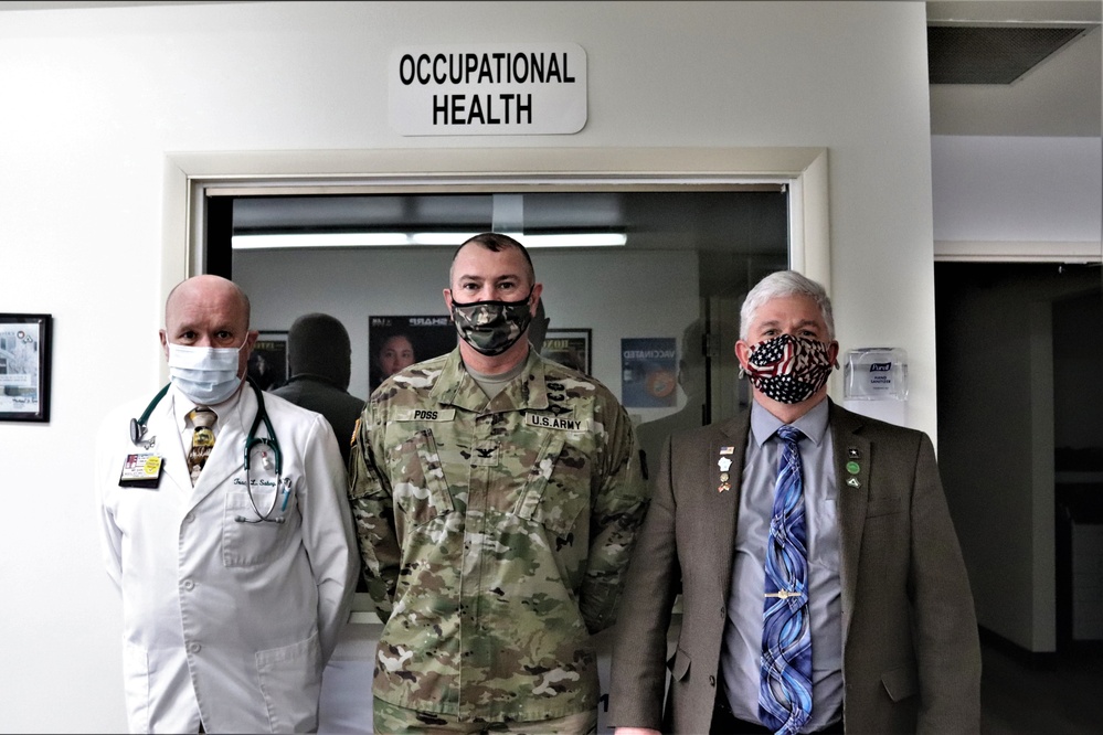 Fort McCoy Garrison leaders thank Occupational Health Clinic team for OAW support