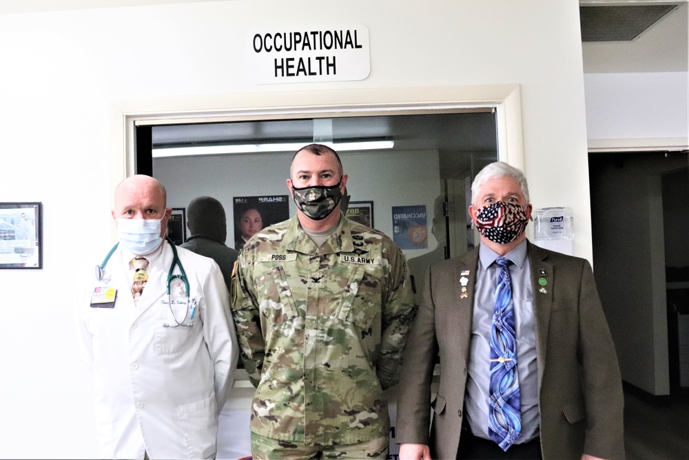 Fort McCoy Garrison leaders thank Occupational Health Clinic team for OAW support