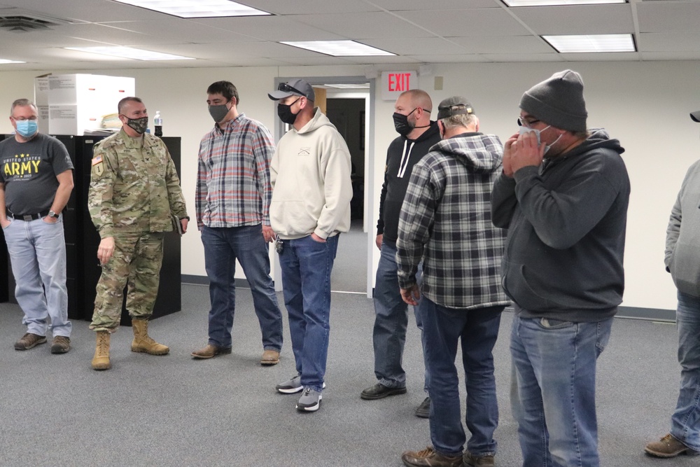 Fort McCoy Garrison leaders thank Directorate of Public Works team for OAW support