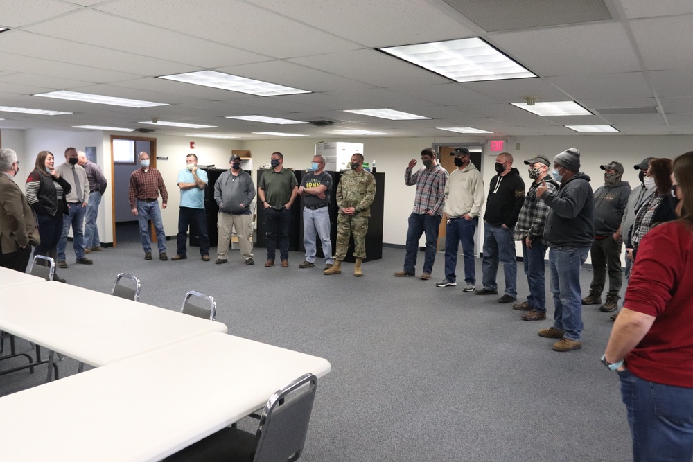 Fort McCoy Garrison leaders thank Directorate of Public Works team for OAW support