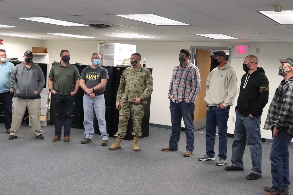 Fort McCoy Garrison leaders thank Directorate of Public Works team for OAW support