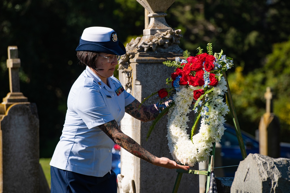 Captain Micheal A. Healy wreath-laying ceremony