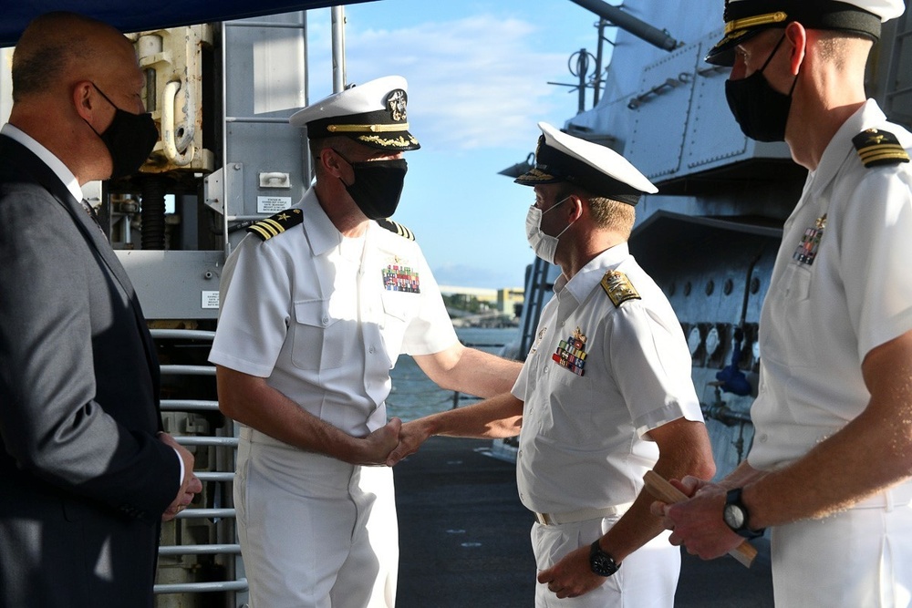 Australia Minister of Defence Visits Sampson