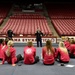 U.S. Marines Speak with the University of Alabama Gymnastics Team