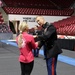 U.S. Marines Speak with the University of Alabama Gymnastics Team