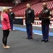 U.S. Marines Speak with the University of Alabama Gymnastics Team