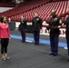 U.S. Marines Speak with the University of Alabama Gymnastics Team