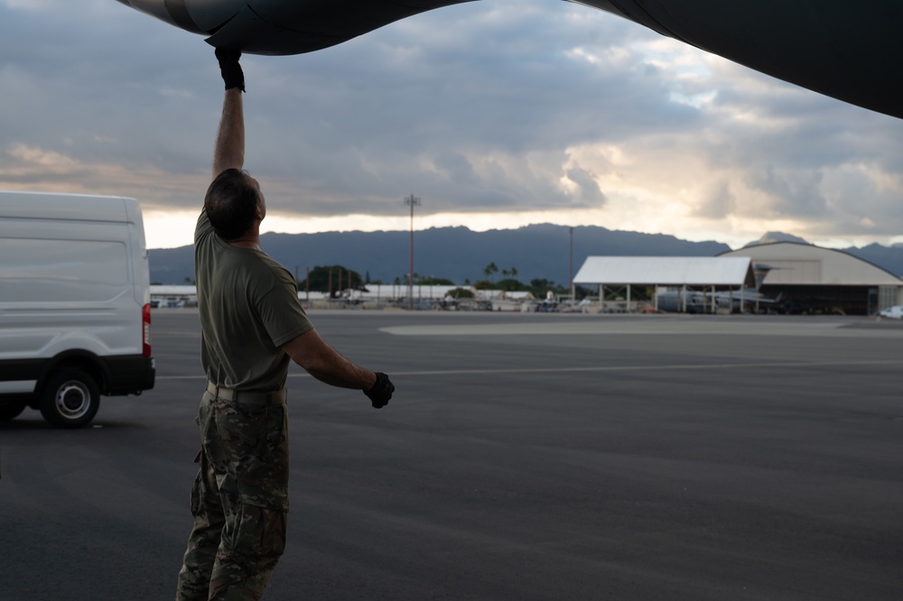 Tanker fuel sustains stealth fighters in the night