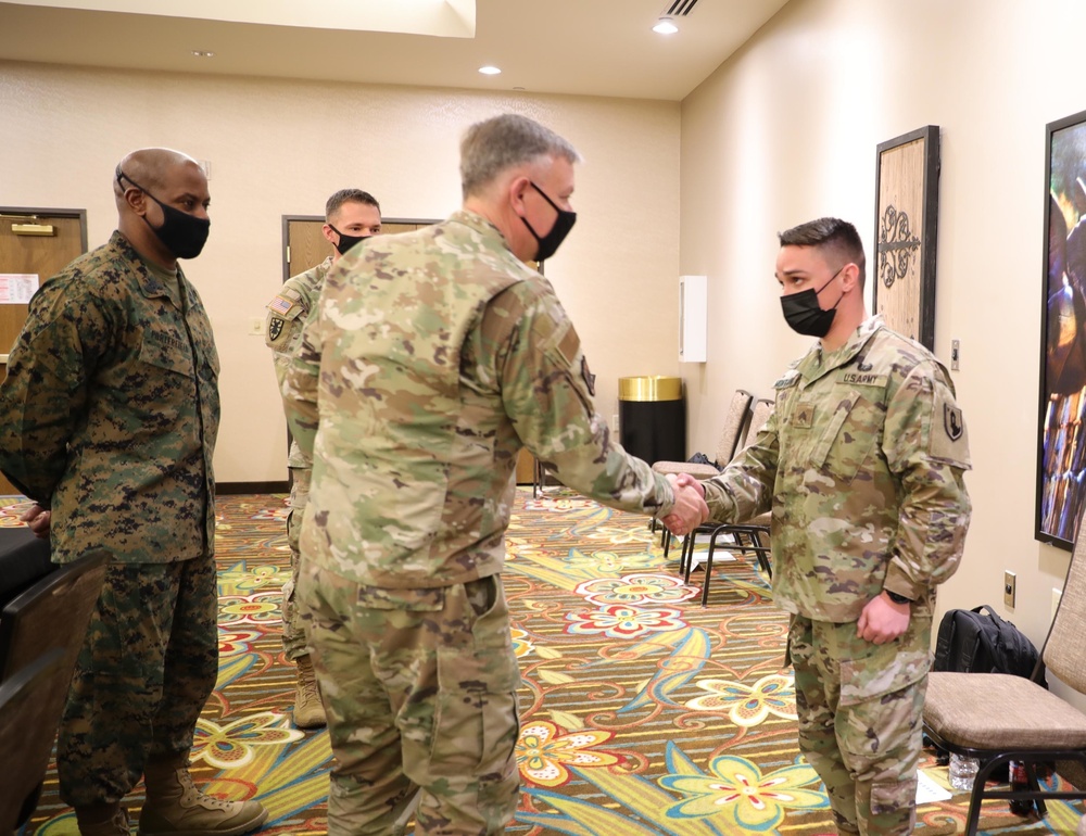 NORAD/NORTHCOM Leaders Meet with Puerto Rico Guardsmen Supporting Southwest Border Mission