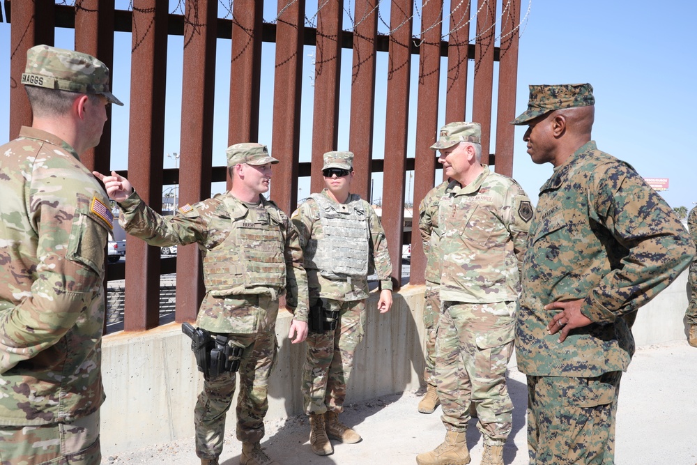 NORAD/NORTHCOM Leaders Meet with National Guard Troops Supporting Southwest Border Mission