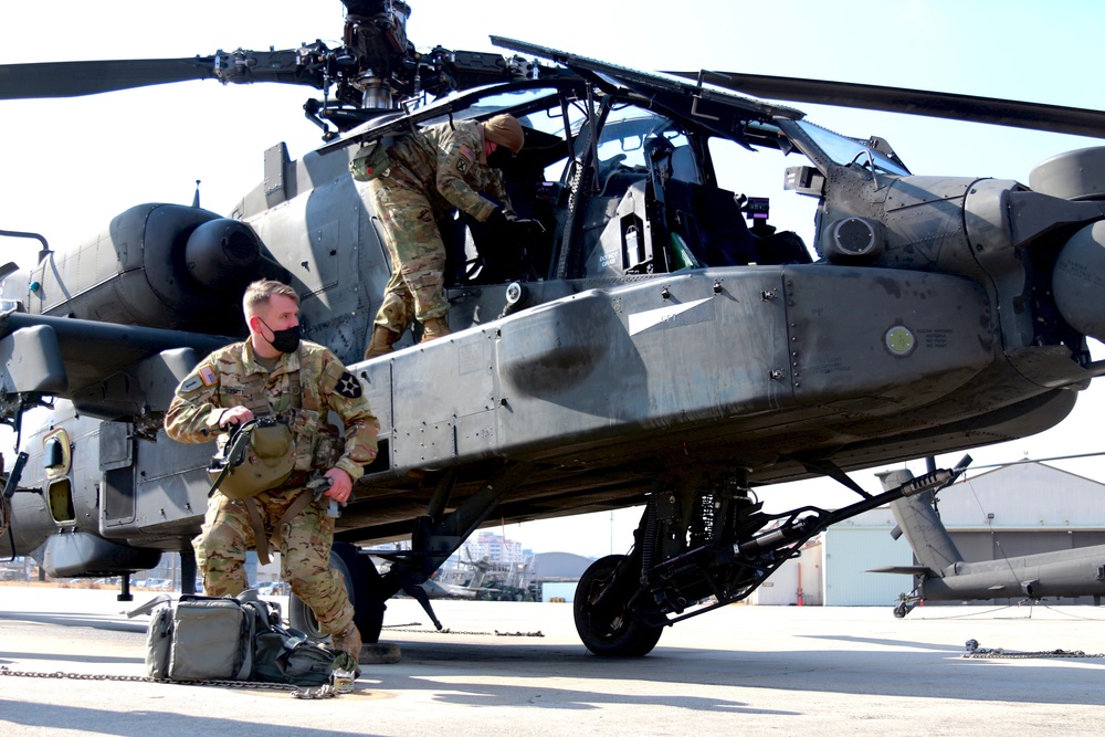 Last AH-64D Flight From Korea